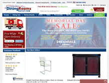 Tablet Screenshot of diningroomsoutlet.com